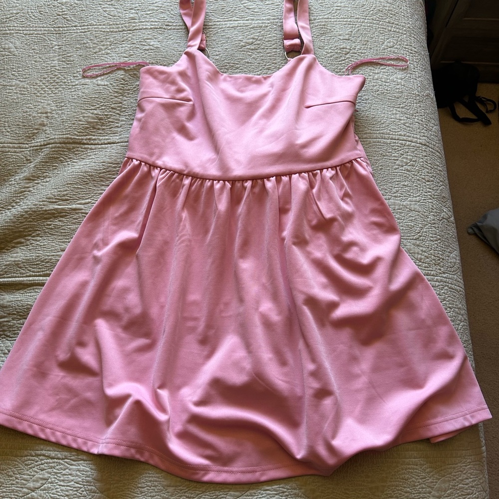 Pink Sleeveless Jumpsuit